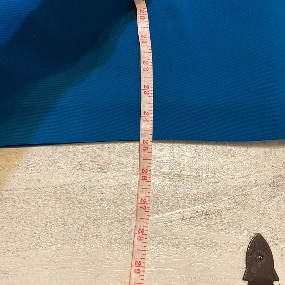 KASPER petite teal colored pencil skirt, size 14P. Fully lined. Great condition. - Picture 13 of 13